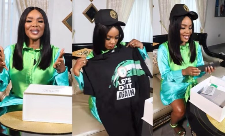 Super Eagles of Nigeria are making waves on social media as they gear up for the Africa Cup of Nations (AFCON), enlisting the support of Nollywood star Iyabo Ojo for their Let's Do It Again campaign.