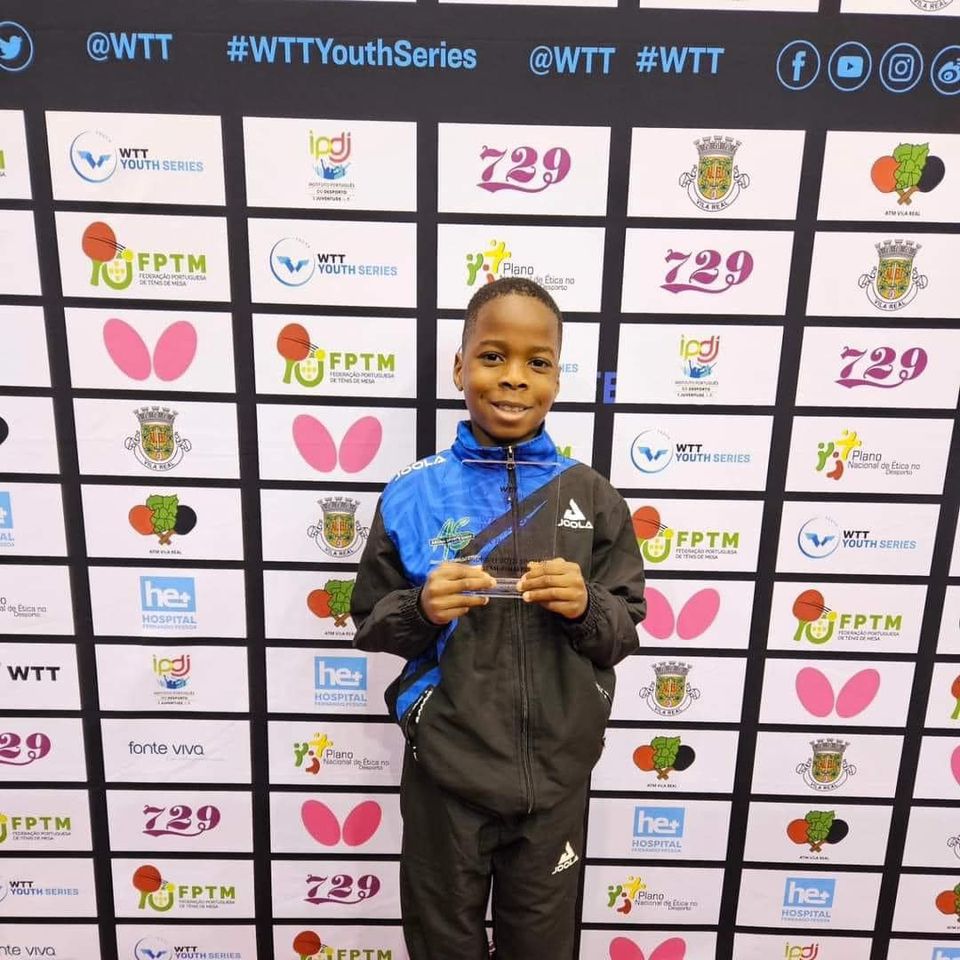 Aruna Quadri's son has made headlines and brought pride to Nigeria with his remarkable performance, securing a podium finish at the WTT U11 boys event