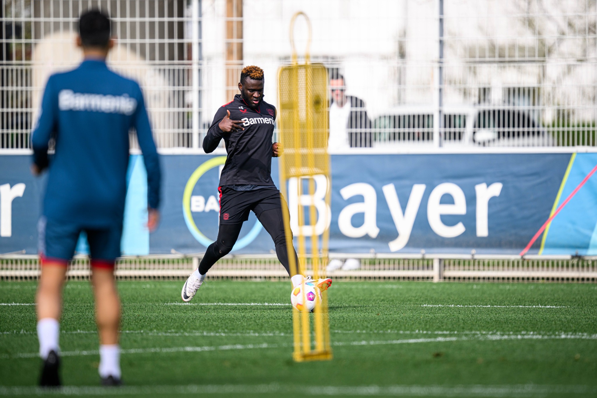 Super Eagles striker Victor Boniface has made a triumphant return to full training at Bayer Leverkusen after a three-month injury lay-off.