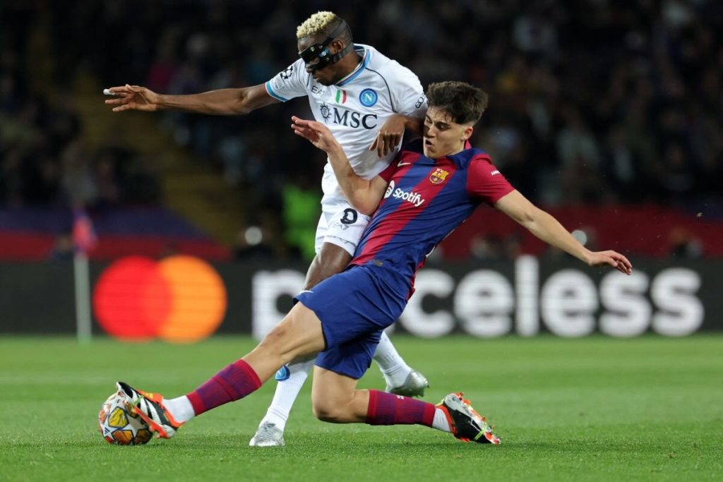 Barcelona defender Pau Cubarsi has disclosed the tactics he employed to thwart Victor Osimhen from scoring in their UEFA Champions League match on Tuesday