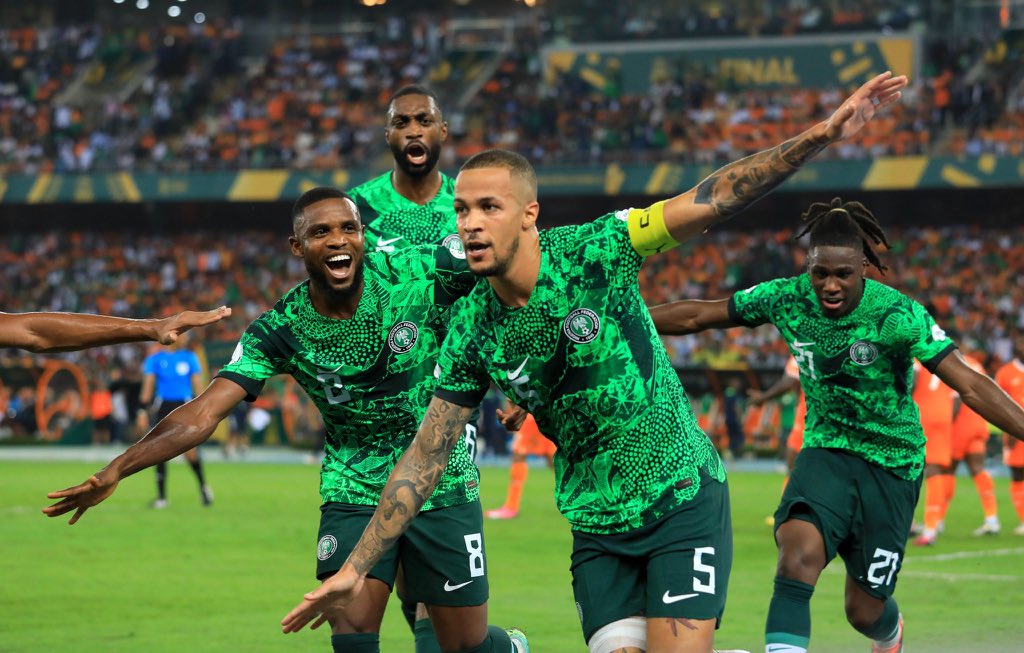 William Troost-Ekong celebrates Super Eagles' victory over Ghana with Jollof rice