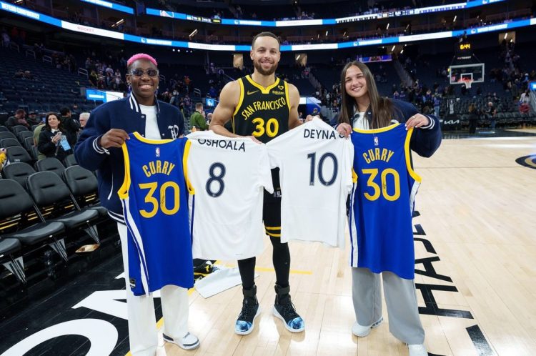 Oshoala at the NBA game