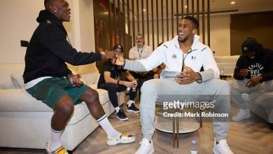 Anthony Joshua and Israel Adesanya