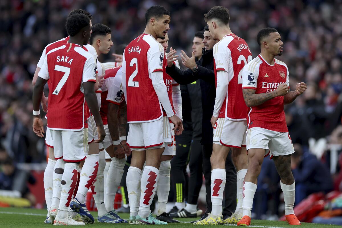 Arsenal is buoyed with concerns over the availability of one star player who was spotted with crutches after the Premier League win against Brentford on Saturday.