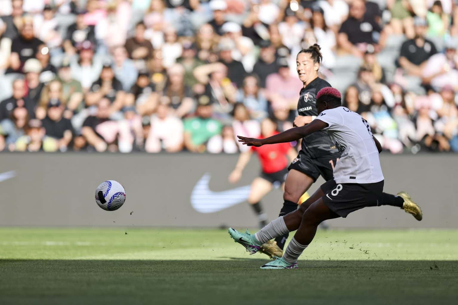 Asisat Oshoala made history by scoring the first goal for Bay FC as they kicked off their inaugural season in the National Women's Soccer League (NWSL)