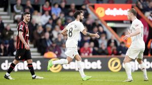 Bruno scores for Manchester United