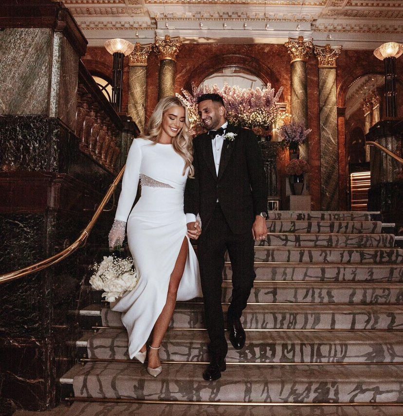 Riyad Mahrez and Wife