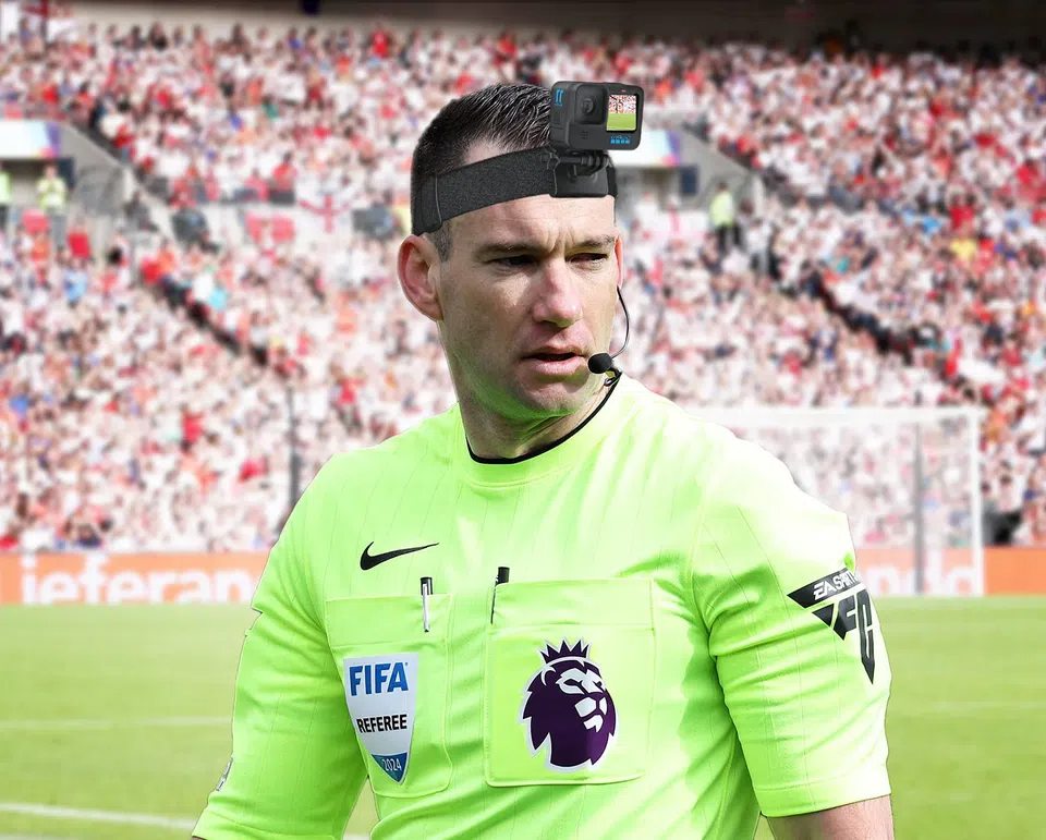 Referees head-mounted camera