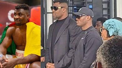 Kamaru Usman attends Francis Ngannou son's funeral