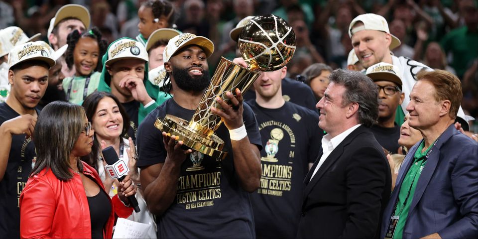 Jaylen Brown was voted the NBA Finals MVP