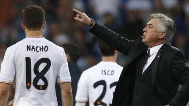 Real Madrid - Ancelotti and Nacho