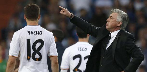 Real Madrid - Ancelotti and Nacho