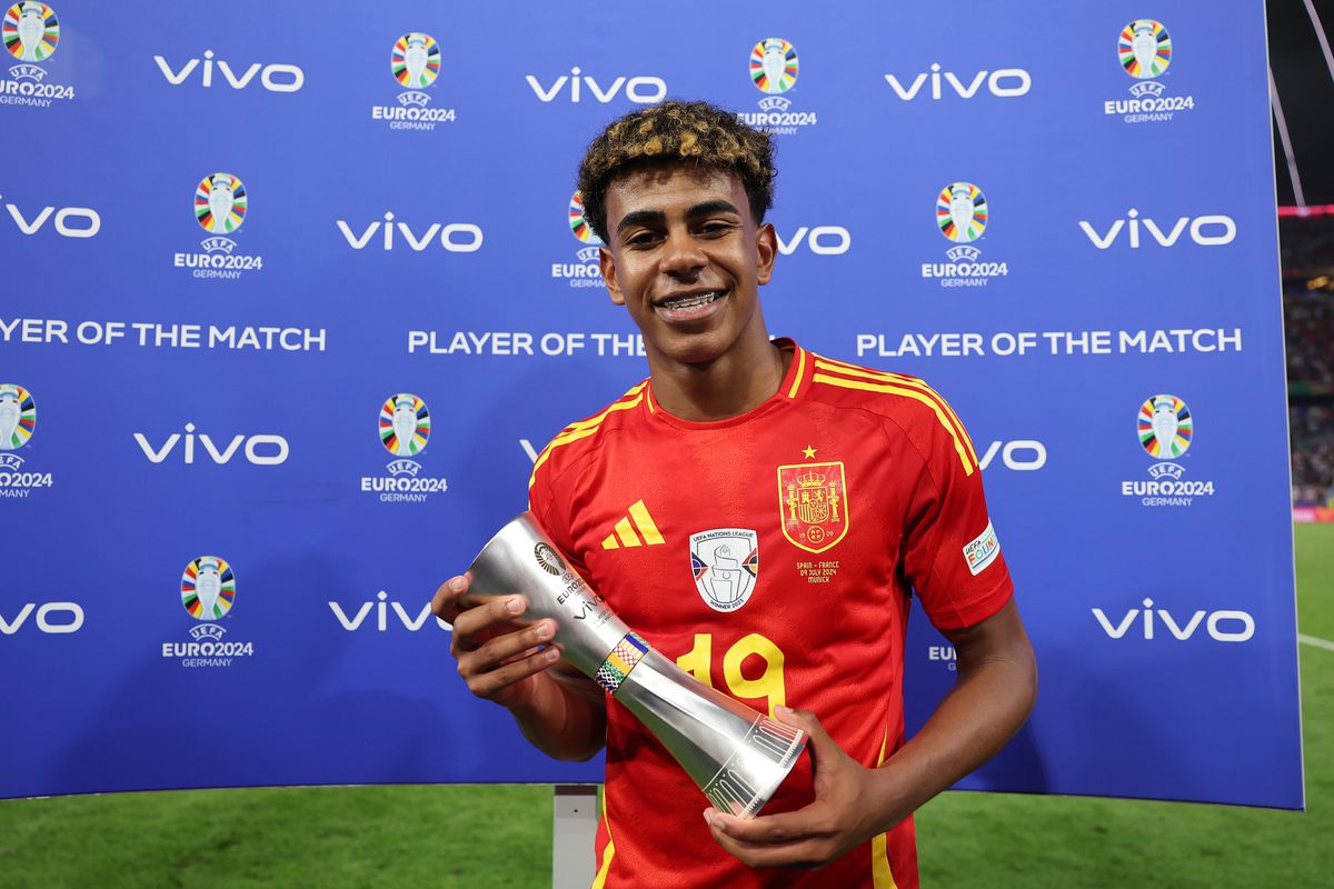 Spain's Lamine Yamal named EURO 2024 Young Player of the tournament