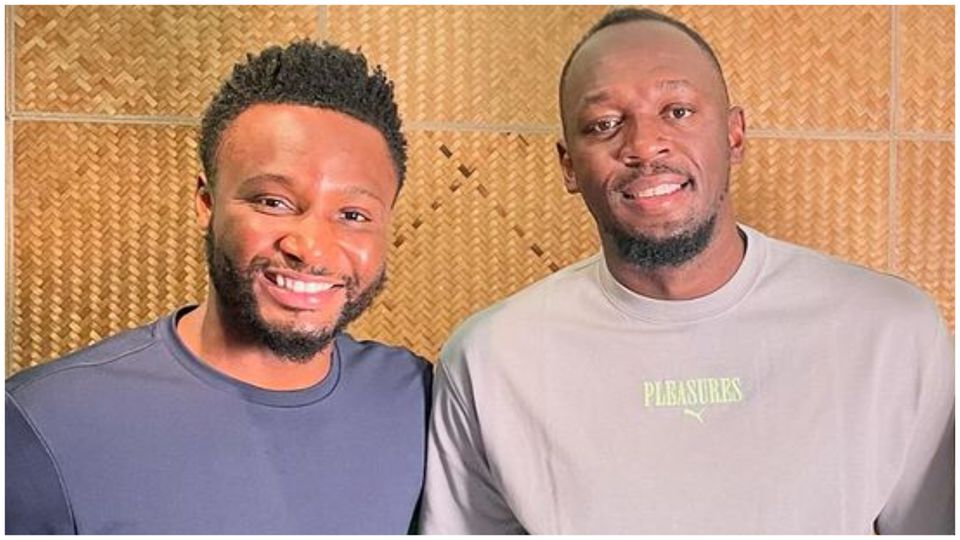 Mikel Obi and Usain Bolt