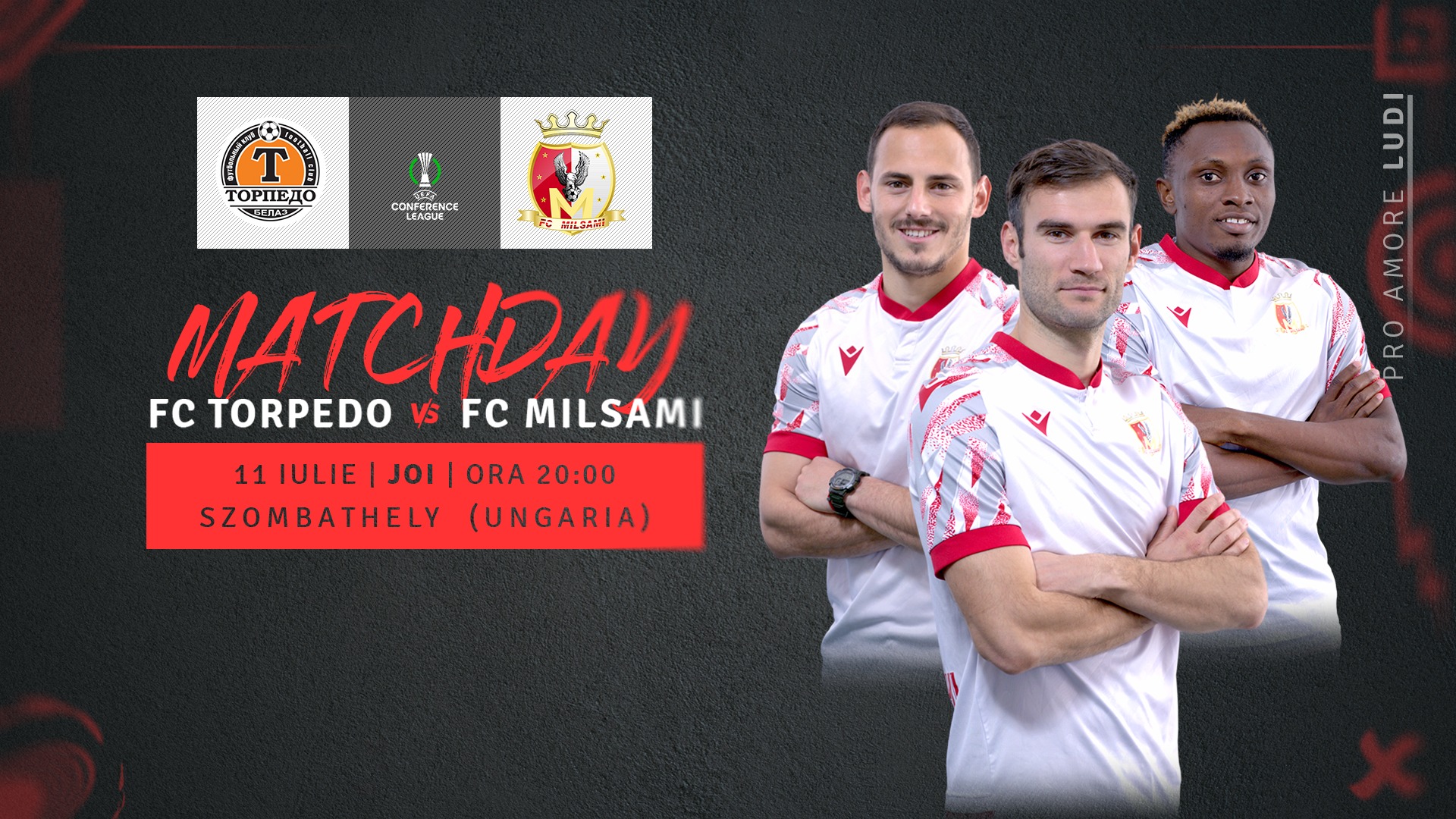 Ime Ndon on Torpedo Zhodino vs fc Milsami matchday graphics