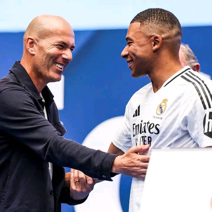 Zinedane Zidane and Kylian Mbappe