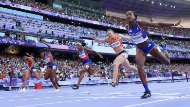 Women's 100m Hurdles Final Masai Russell