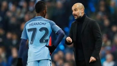 Kelechi Iheanacho and Pep Guardiola