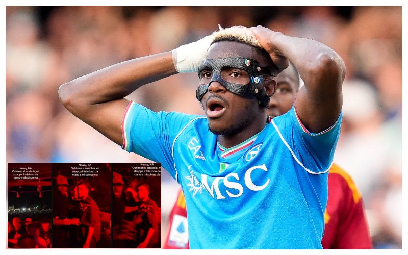 Napoli's star forward Victor Osimhen is under scrutiny following an incident involving a fan at a nightclub in Naples.