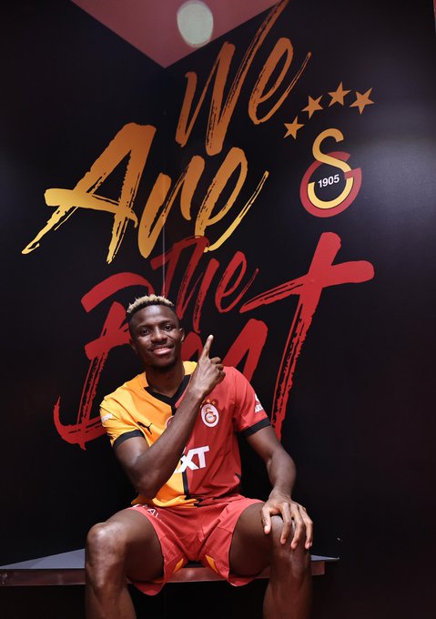 Victor Osimhen unveiled as Galatasaray’s newest star