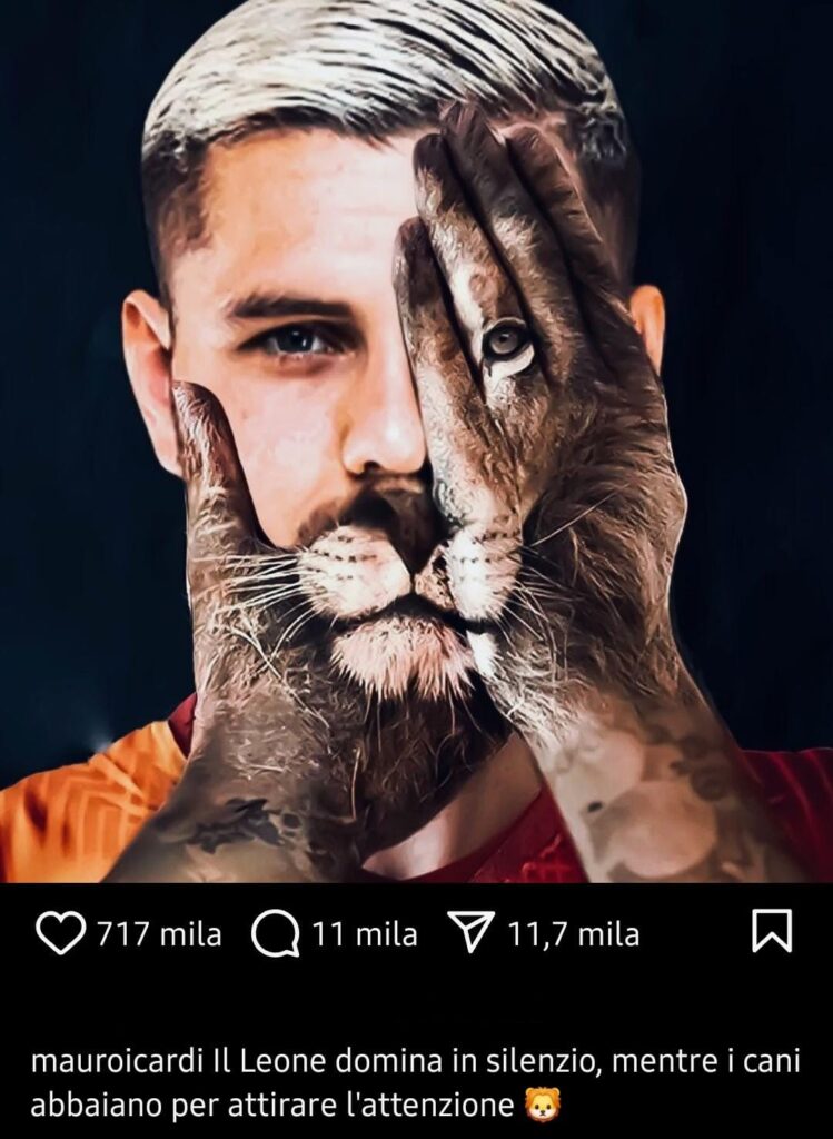 Mauro Icardi, Galatasaray’s star striker, has sparked controversy with a cryptic social media post that many believe is aimed at new teammate Victor Osimhen