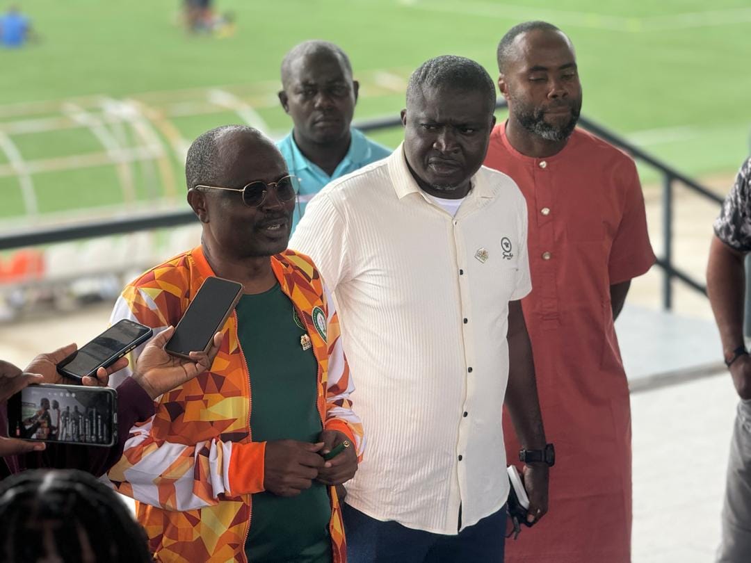 Sir Monday Uko adressing the Ibom Angels players