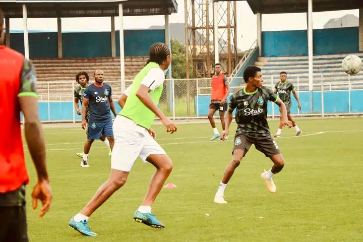 former Super Eagles captain Kanu Nwankwo, known affectionately as 'Papilo', joined Enyimba FC in training ahead of their 2024/2025 Nigeria Premier Football League (NPFL) matchday one fixture.