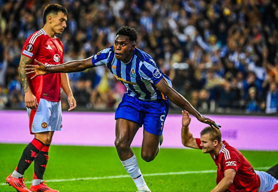 Samu Omorodion scored twice in an exciting match as FC Porto and Manchester United drew 3-3 in a thrilling Europa League game.