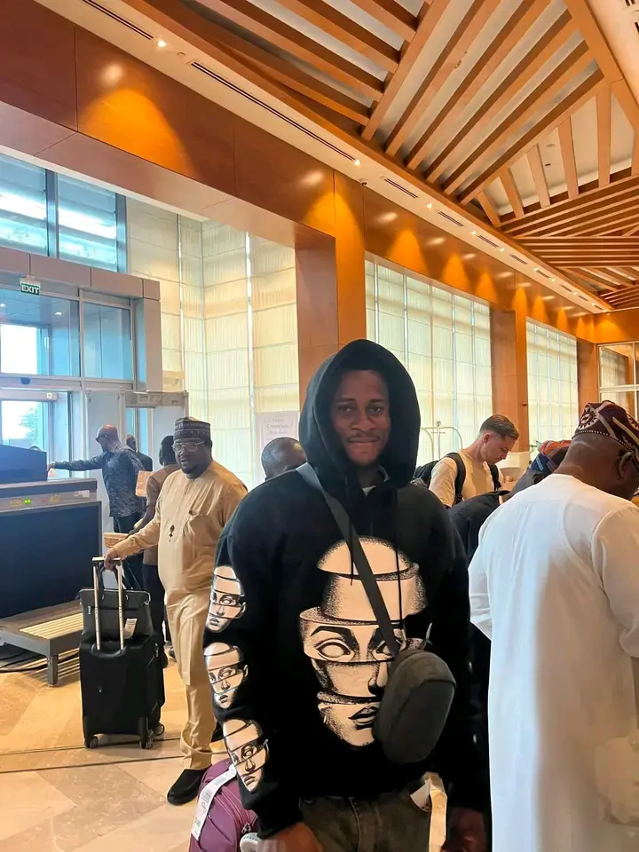 Amas Obasogie at the Airport in Uyo