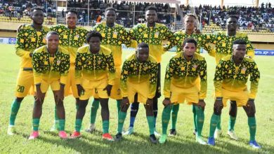 Yahaya Ibrahim and the Kwara United starting XI vs Remo Stars