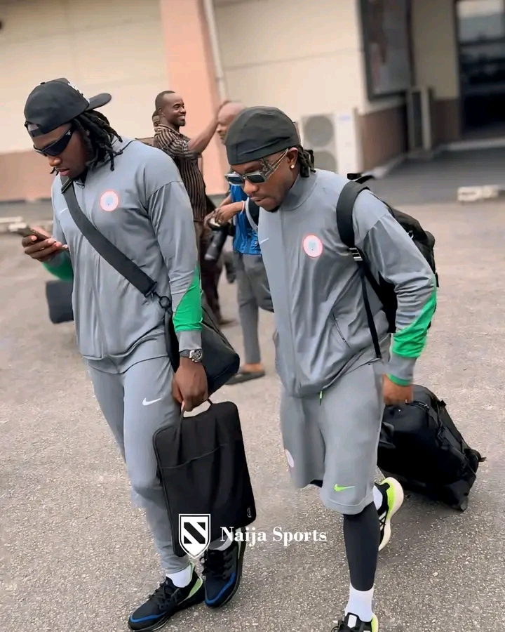 Super Eagles players arrive