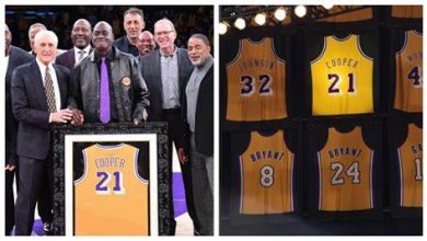 LAKERS RETIRE MICHAEL COOPER JERSEY NUMBER 21