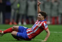 After a review, it was determined that Alvarez had touched the ball with both feet, making his penalty invalid. This mistake meant Atletico Madrid fell behind