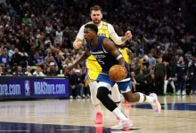 LeBron James scored a game-high 38 points and grabbed 10 rebounds, but it was not enough to save the Los Angeles Lakers from a 116-104 defeat against the Minnesota Timberwolves