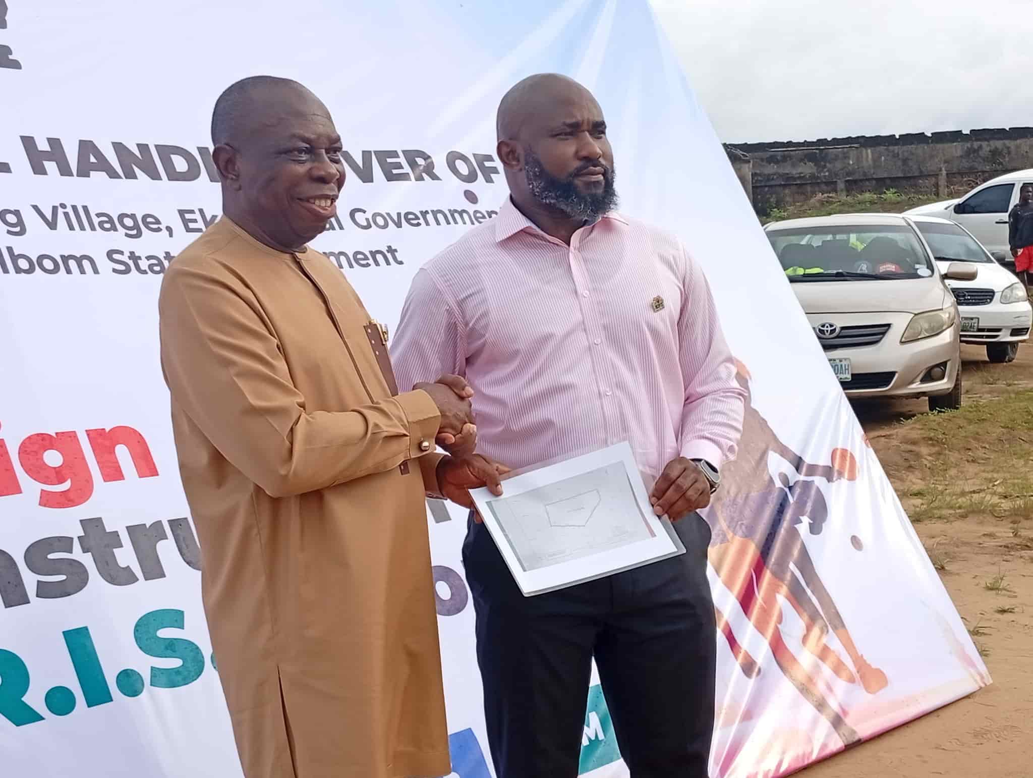 akwa ibom state SPORTS ACADEMY LAND HANDOVER-