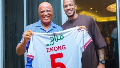 Days after the final of his U-15 Boys tournament, Super Eagles captain, William Troost-Ekong was hosted by Akwa Ibom State Governor Umo Eno.