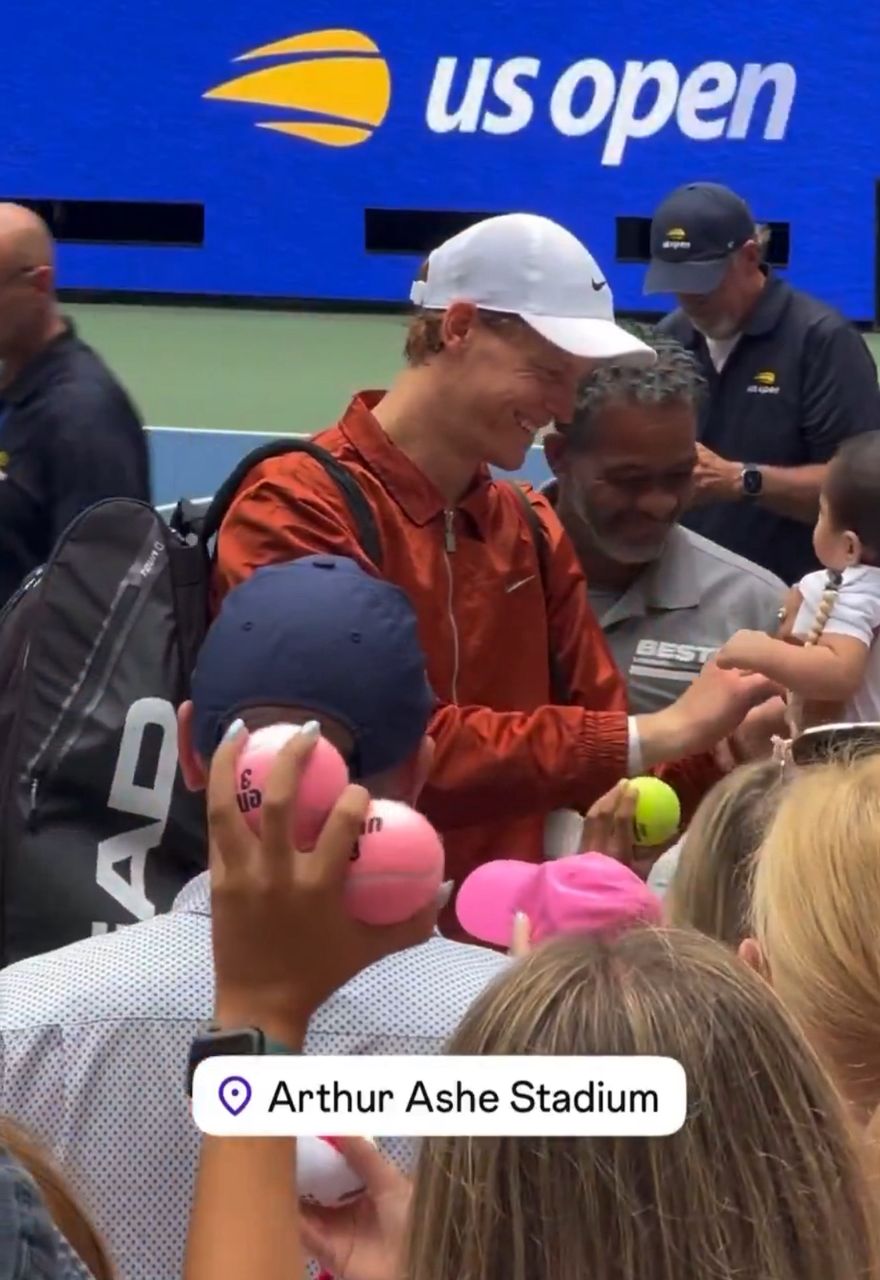 Jannik Sinner Goes Viral After Autographing a Baby at US Open 2025