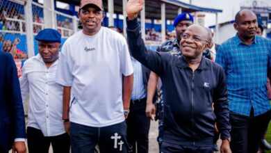 Enyimba FC forward Edidiong Ezekiel has praised the presence of Abia State Governor, Dr Alex Otti, during the club’s thrilling 3-2 comeback victory over Bendel Insurance