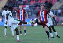 Flying Eagles of Nigeria against Norway at 2025 FIFA U20 World Cup