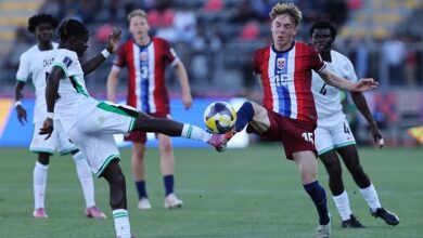 Flying Eagles of Nigeria against Norway at 2025 FIFA U20 World Cup