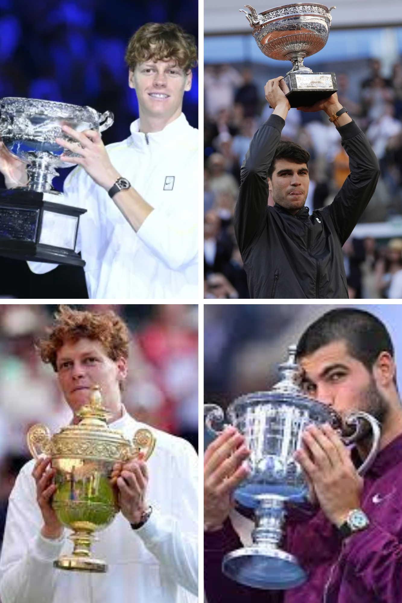 2025 Men’s Grand Slam Champions