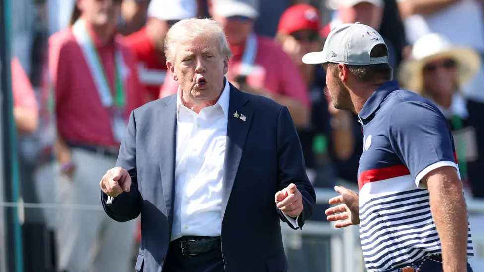 US President Donald Trump arrived at the Ryder Cup on day one at Bethpage Black amid a highly charged atmosphere, SportsRation reports.