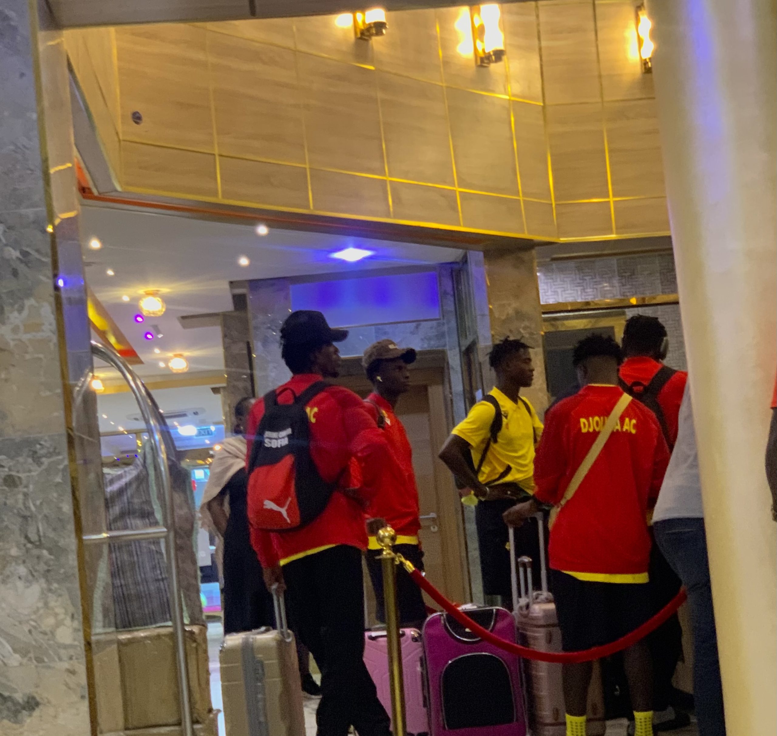Djoliba Athletic Club have arrived in Uyo ahead of their CAF Confederation Cup preliminary round first-leg match against Abia Warriors on Sunday.