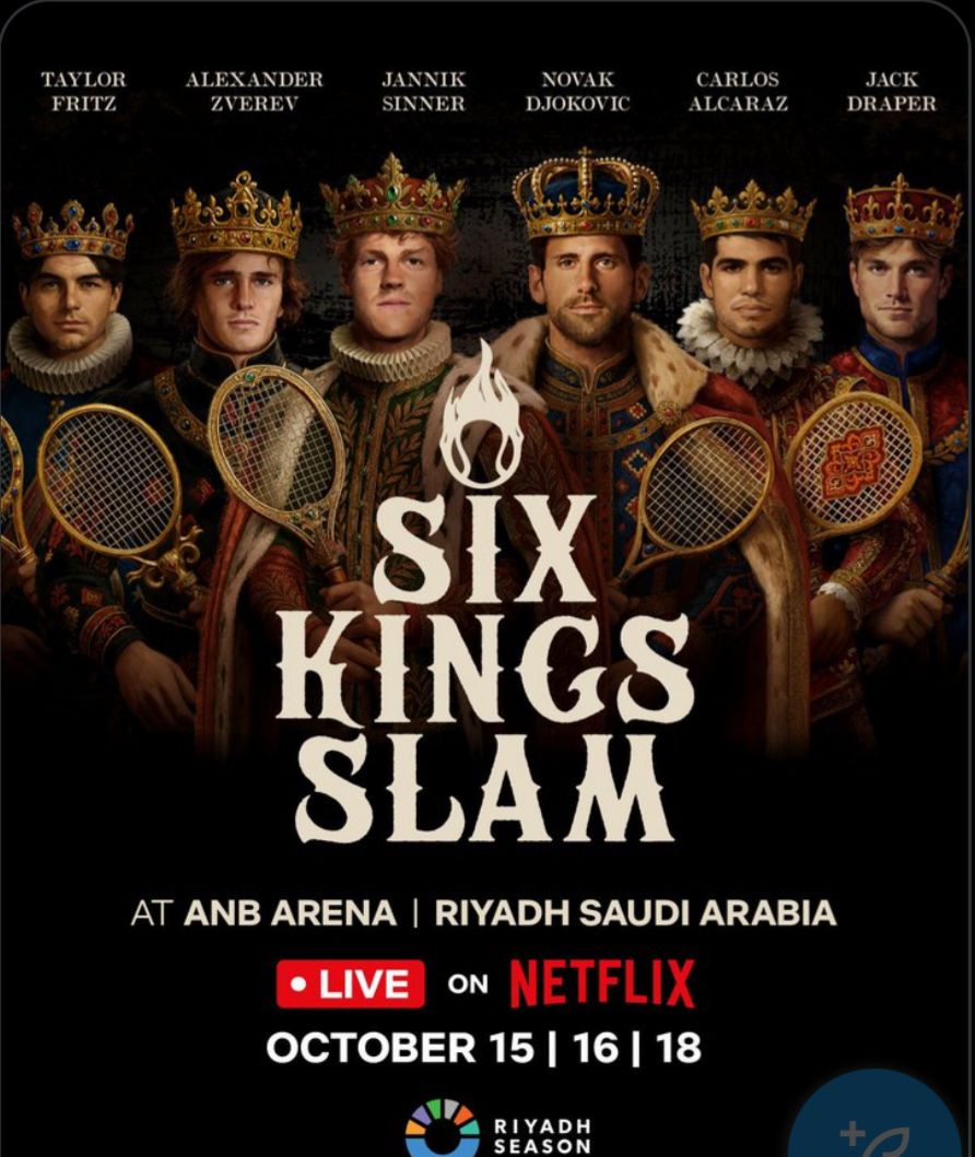 Six kings slam: Tennis royalty set to clash in Riyadh