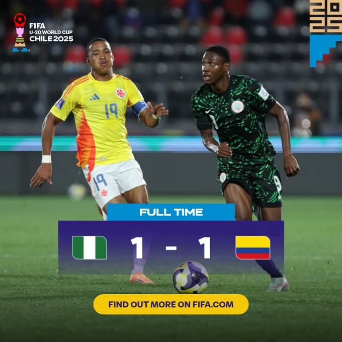 Flying Eagles of Nigeria vs Colombia