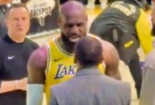 LeBron James confronting Stephen A. Smith over his comments about Bronny James