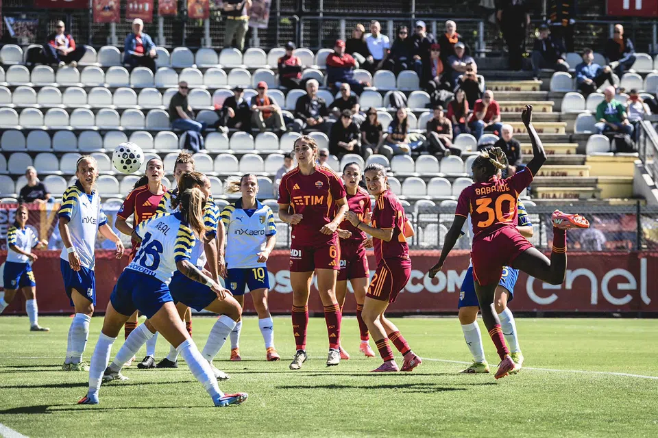 Nigerian star Rinsola Babajide scored her first league goal for AS Roma as they beat Parma 4-0 in a Serie A Women’s match on Saturday