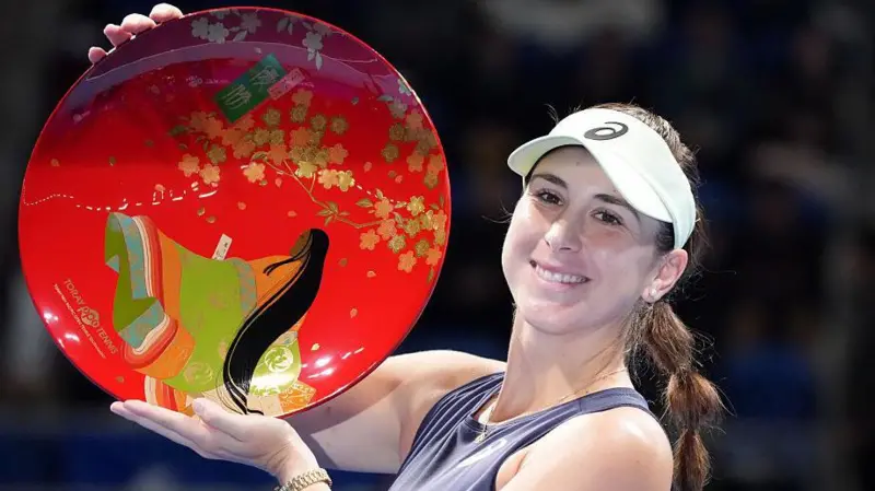Switzerland’s Belinda Bencic claimed her second WTA title since becoming a mother after defeating Linda Noskova in the Pan Pacific Open final in Tokyo.