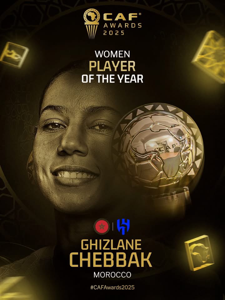 Many Nigerian football fans have taken to social media to express anger and disappointment after Morocco’s Ghizlane Chebbak was named the 2025 CAF Women’s Player of the Year, beating Super Falcons captain Rasheedat Ajibade to the top prize.