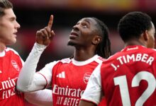 Eberechi Eze was the star of the show as Arsenal beat Tottenham 4–1 at the Emirates Stadium, with the midfielder scoring a stunning hat-trick to extend Arsenal’s lead at the top of the Premier League.